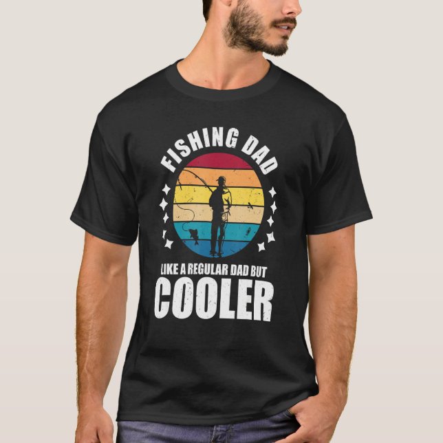 Camiseta Moças Que Pesquem Pai Como Um Pai Regular Apenas F (Frente)