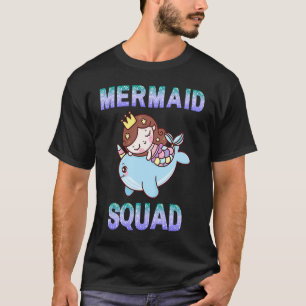 Camiseta Moças Sereia Que Correspondem À Festa de aniversár