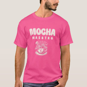 Camiseta Mocha Maestro Caffeine Musical Musico Café Lover