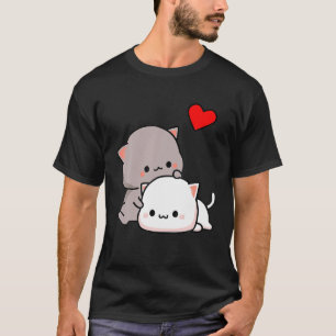 Camiseta Mochi Peach Cat Goma Love, Dia Do Namorados 2022
