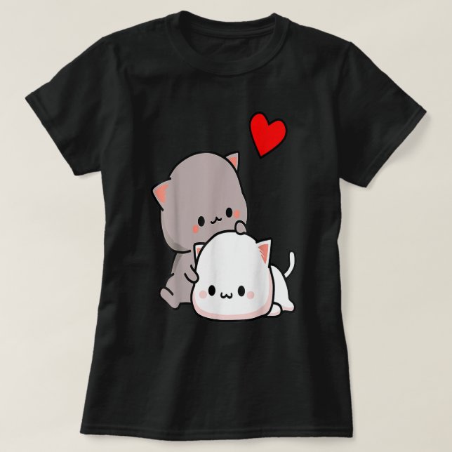 Camiseta Mochi peach cat goma love, Valentine’s day 2022  (Frente do Design)