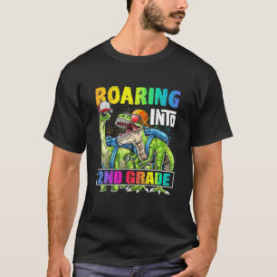 Camiseta Mochila De Dinossauro Do 2º Ano Rugindo De Volta À