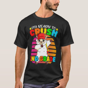 Camiseta Mochila de volta às aulas do 2º ano Llama Dabbing 
