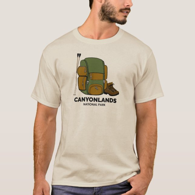 Camiseta Mochila do Parque Nacional Canyonlands (Frente)