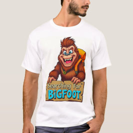 Camiseta Mochila Sasquatch Engraçada De Pé Grande Na Flores