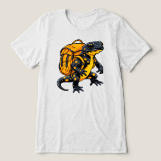Camiseta Mochileiro de Gecko com Manchas Amarelas