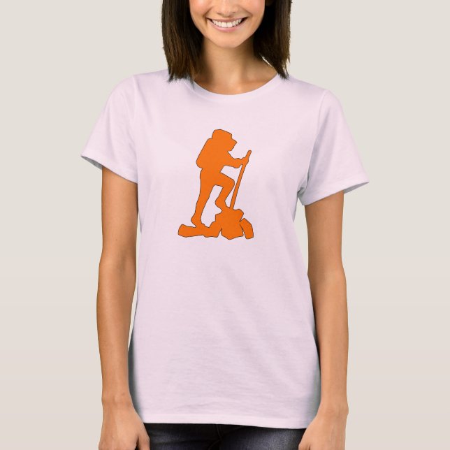 Camiseta Mochileiro do design gráfico do emblema da (Frente)