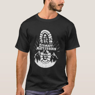 Camiseta Mochileiro Zermatt-problemhorn Suíça Caminhada Fér