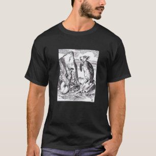 Camiseta Mock Turtle Alice No País Das Maravilhas Vintage O