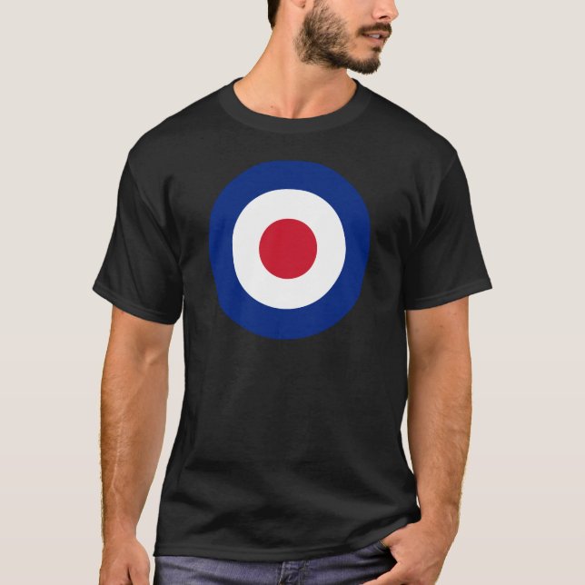 Camiseta Mod - Clássico Roundel - Alvo de Arqueiro Bullseye (Frente)