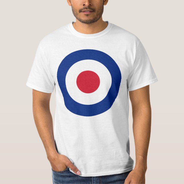 Camiseta Mod - Clássico Roundel - Alvo de Arqueiro Bullseye (Frente)