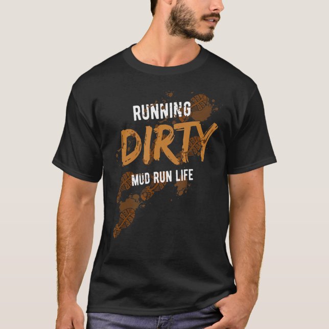 Camiseta Mod Run Obstacle Course Dirty Muddy Runner 2 (Frente)