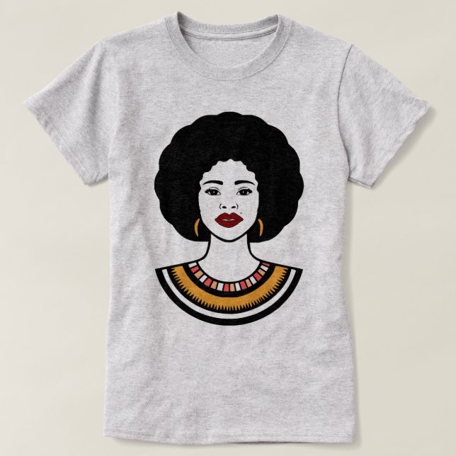 Camiseta moda afro (Frente do Design)