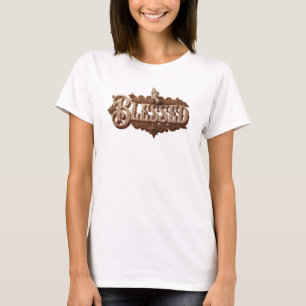 Camiseta Moda Artística BLESSED com Estilo