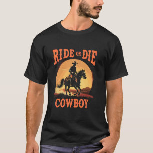 Camiseta Moda Cowboycore Estética Ocidental Rústica Ranço