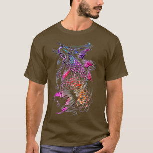 Camiseta Moda cristã da paz koi japonesa
