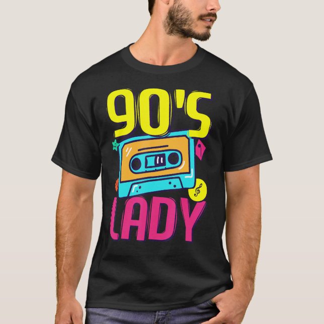 Camiseta Moda das Raparigas dos anos 90 A Moda das Moças de (Frente)