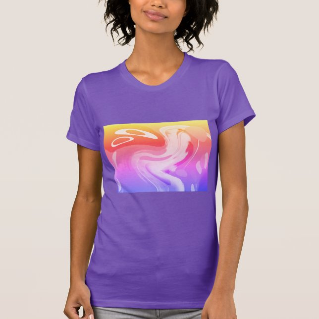 Camiseta Moda de arte divertida bonito (Frente)
