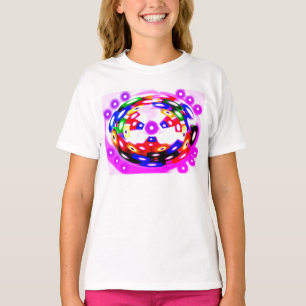Camiseta Moda de blocos divertidos