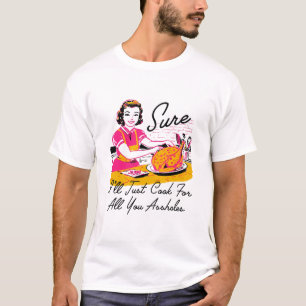 Camiseta Moda de Dantess Vnw88 Claro que vou cozinhar para