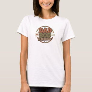 Camiseta Moda de Impressão Retro DAD BOG PROGRESS
