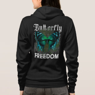Camiseta Moda de Rua Liberdade Borboleta Design-64019