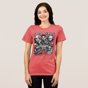 Camiseta Moda de Rua Vintage Tributo ao Hip Hop De La Soul 