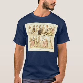 Camiseta Moda e estilo de vida antigos italianos do século