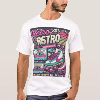 Camiseta Moda e nostalgia retrô