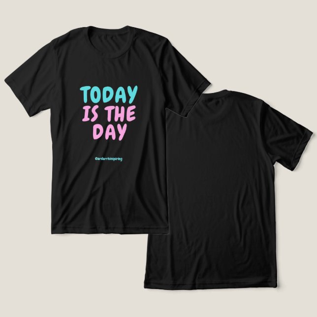 Camiseta Moda Expressiva de Tipografia (Design Frente e Verso)