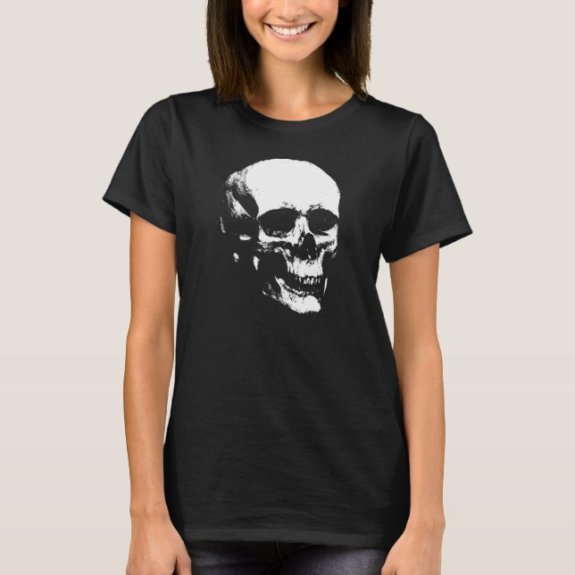 Camiseta Moda Gótica Caveira (Frente)