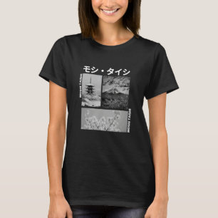 Camiseta Moda Gráfica Estética Retro Streetwear Japonesa