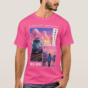 Camiseta Moda Japonesa Etérea dos Anos 90 Nostálgica Vaporw