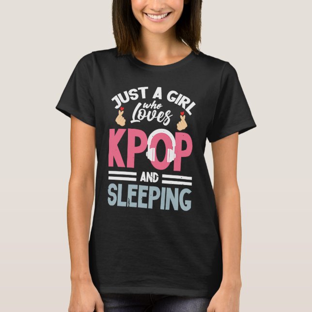 Camiseta Moda K Pop para Fãs de K Drama & K Pop M (Frente)
