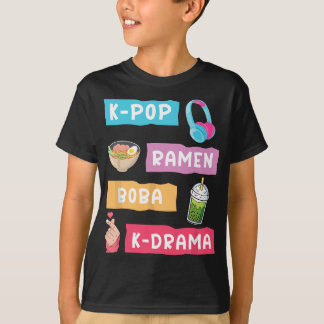 Camiseta Moda K-Pop para os fãs do coreano K-Drama e K-Pop 