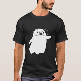 Camiseta Moda Kawaii Fantasma Nerd