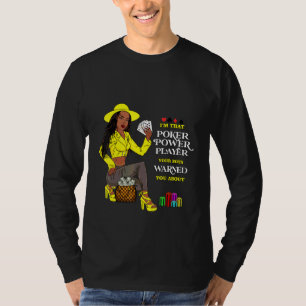 Camiseta Moda Poker jogador jogos de cartas cassino Melanin