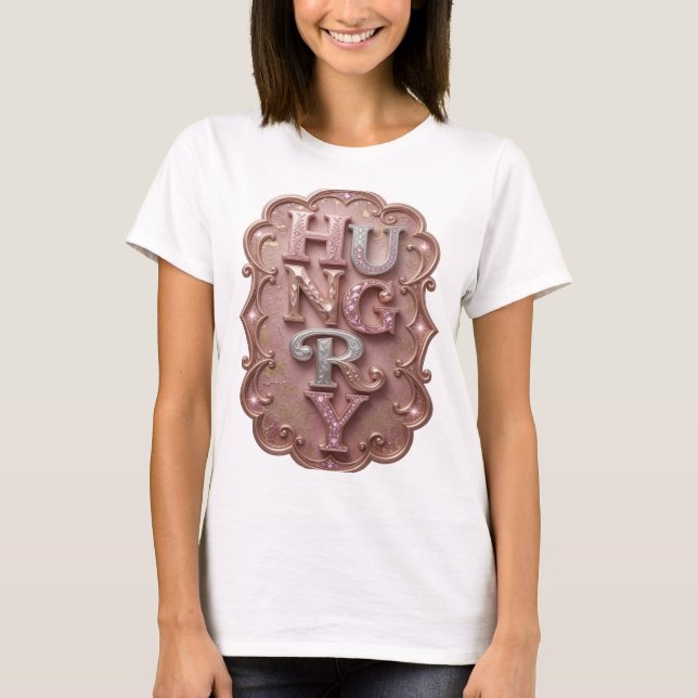 Camiseta Moda Prata FOME Design Gráfico (Frente)