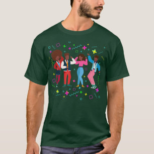 Camiseta Moda retrô-adolescente da América do Norte 80 da