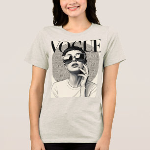 Camiseta Moda Silhueta Chic Vintage - Estilo Audrey