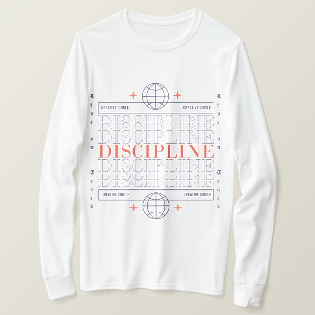 Camiseta Moda Streetwear Disciplinada (Frente do Design)