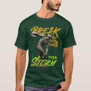 Camiseta Moda Streetwear Gráfica Quebrando o Molde