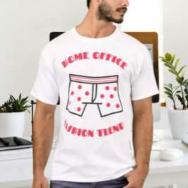 Camiseta Moda Tendance no Escritório de Casa