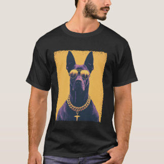 Camiseta Moda Tendência Doberman Engraçado