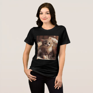 Camiseta Modas de Estilo de Kitten Bonito