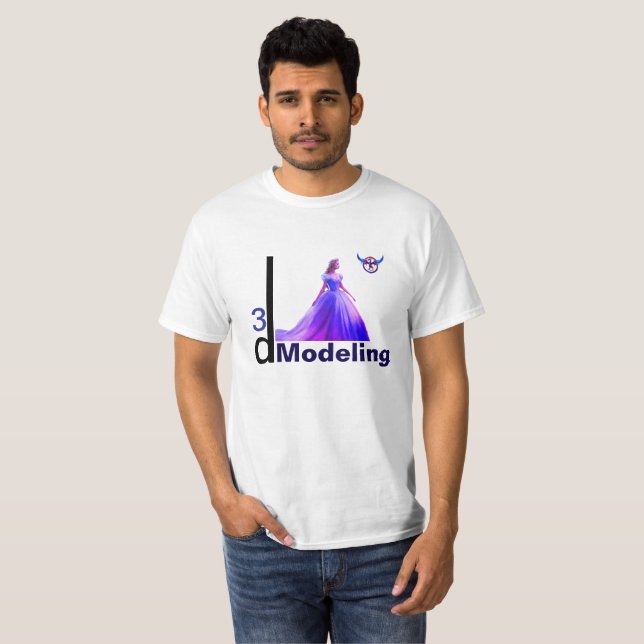 Camiseta Modelagem Bela Cinderela 3D = (Frente Completa)