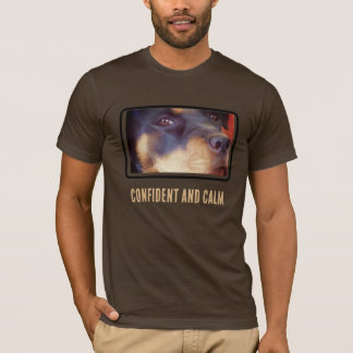 Camiseta modelo 1 fenda para retrato de Rottweiler