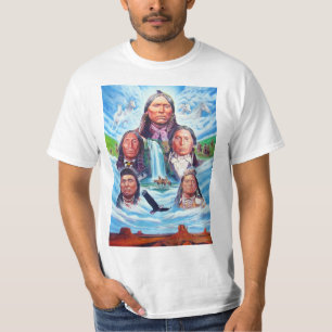 Camiseta Modelo Americanos nativos de de pintura Moderna