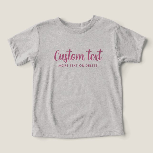 Camiseta Modelo Bella+Canvas Tri-blend Cinza Bebê e Rosa (Design frontal)