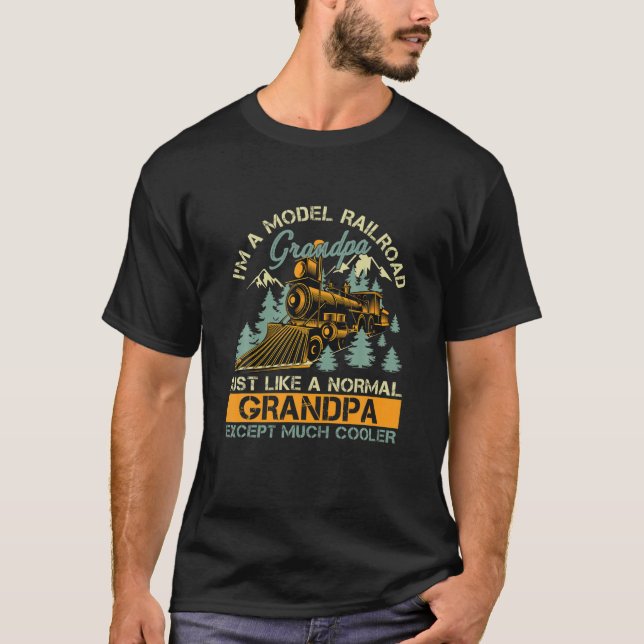 Camiseta Modelo Caminho de Ferro Vovô Muito Mais Fresco (Frente)